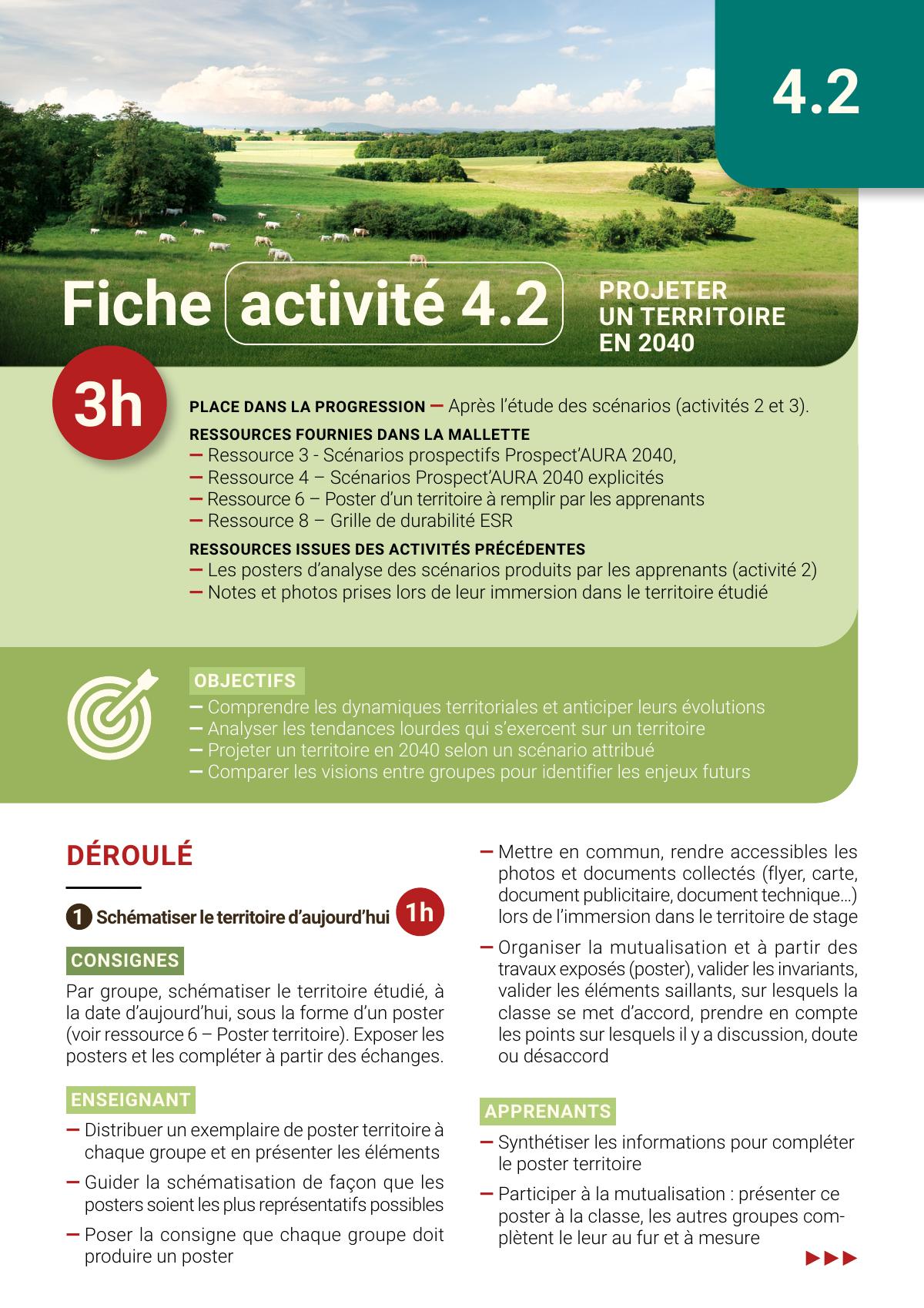 Page 1 de « Projeter un territoire en 2040 »