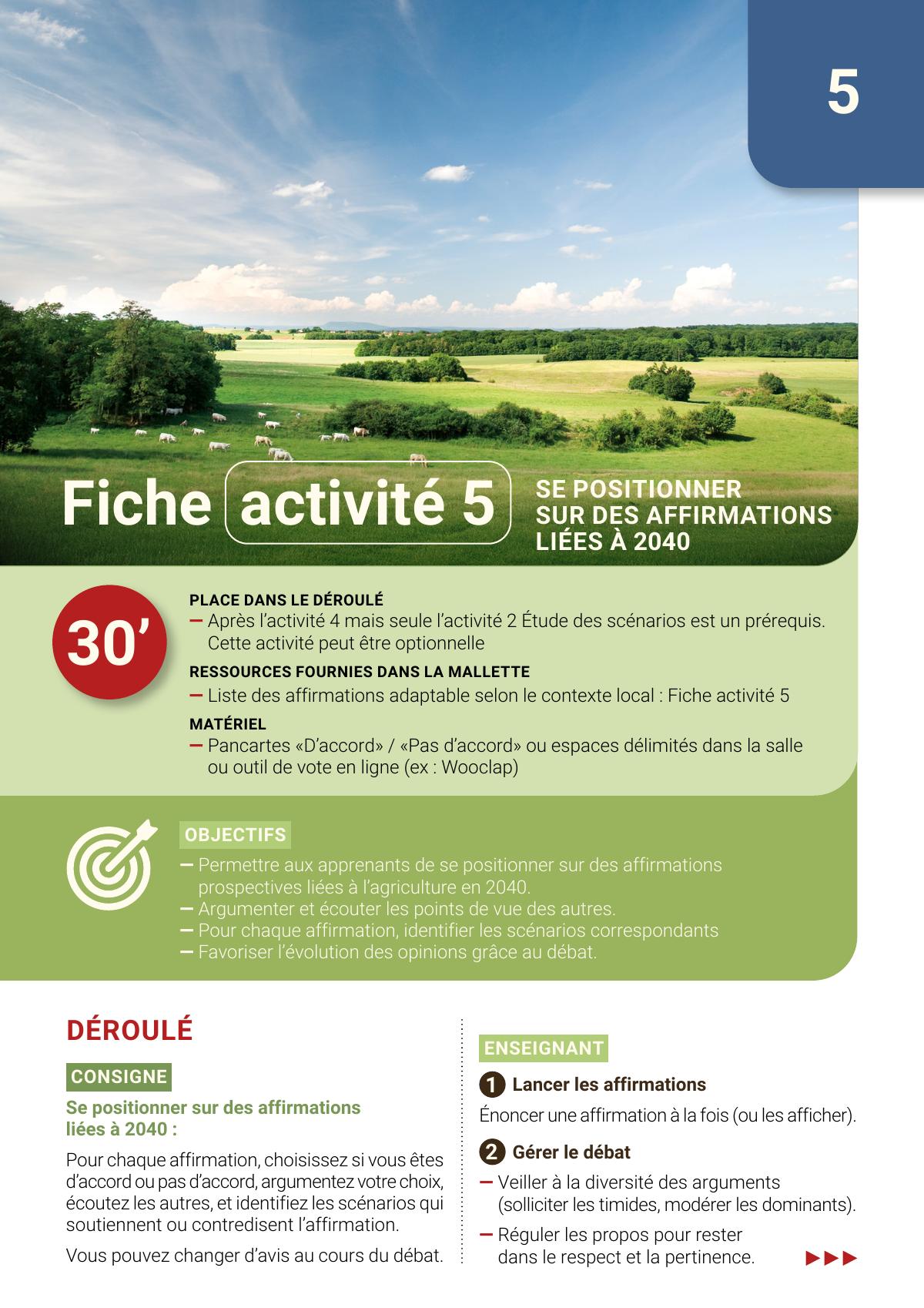 Page 1 de « Se positionner sur des affirmations liées à 2040 »